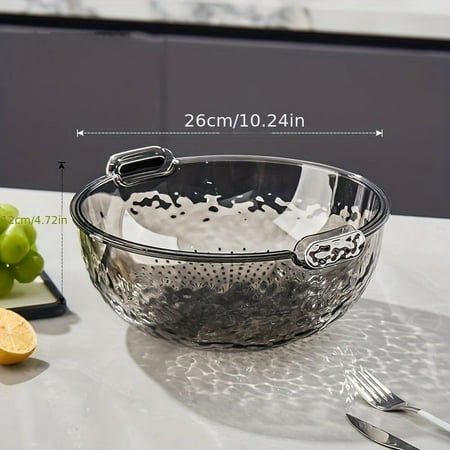 1pc Rice Washing Sieve Rice Washing Basin Household Double Washing Basket Drainage Basin Multi-functional Fruit Cleaning Utensil
1pc Rice Washing Sieve Rice Washing Basin Household Double Washing Basket Drainage Basin Multi-functional Fruit Cleaning Utensil
