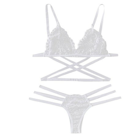 Womens Lingerie Underwear Sleepwear Women Sexy Lace Thong Set Bodydoll Bandage Bra
Womens Lingerie Underwear Sleepwear Women Sexy Lace Thong Set Bodydoll Bandage Bra