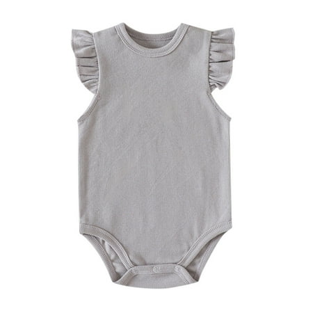 Rovga Baby Girl Clothes Ruffle Short Sleeve Bodysuit Infant Solid Color Casual Plain Blouse Top Romper Knitted Outfits Clothes Elegance Loungewear Gy2 0-3 Months
Rovga Baby Girl Clothes Ruffle Short Sleeve Bodysuit Infant Solid Color Casual Plain Blouse Top Romper Knitted Outfits Clothes Elegance Loungewear Gy2 0-3 Months