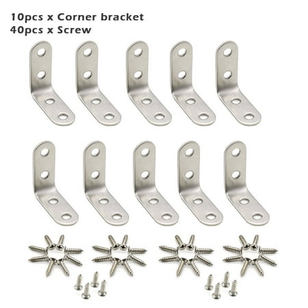 10pcs With Screw Corner Bracket Office Stainless Steel Furniture Hardware Fixing
10pcs With Screw Corner Bracket Office Stainless Steel Furniture Hardware Fixing