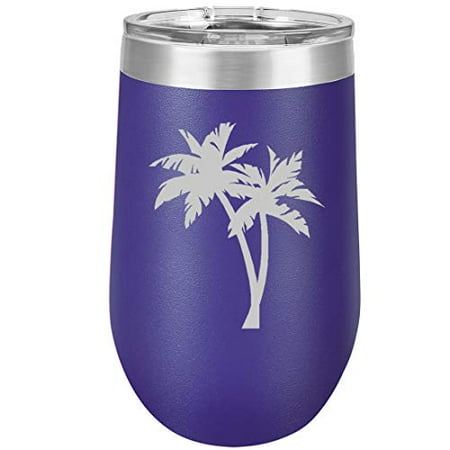 16 oz Double Wall Vacuum Insulated Stainless Steel Stemless Wine Tumbler Glass Coffee Travel Mug With Lid Palm Trees (Purple)
16 oz Double Wall Vacuum Insulated Stainless Steel Stemless Wine Tumbler Glass Coffee Travel Mug With Lid Palm Trees (Purple)