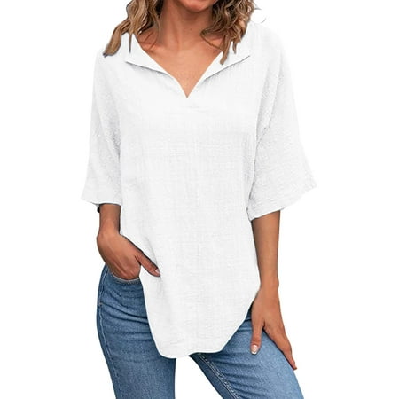 Neck Scrub Womens Solid Color V Neck Shirts Short Sleeve Cotton Linen Tee Blouse Summer Loose Fit Casual Tunic Tops Womens Short Sleeve Shirts
Neck Scrub Womens Solid Color V Neck Shirts Short Sleeve Cotton Linen Tee Blouse Summer Loose Fit Casual Tunic Tops Womens Short Sleeve Shirts