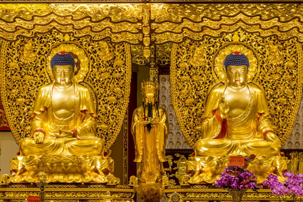 Grand Hall Of Ten Thousand Buddhas At The Big Buddha And Po Lin