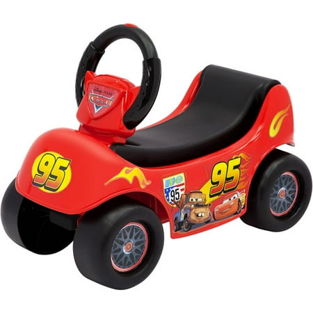 Disney Cars Lightning McQueen 2-in-1 Wagon/Ride-On
