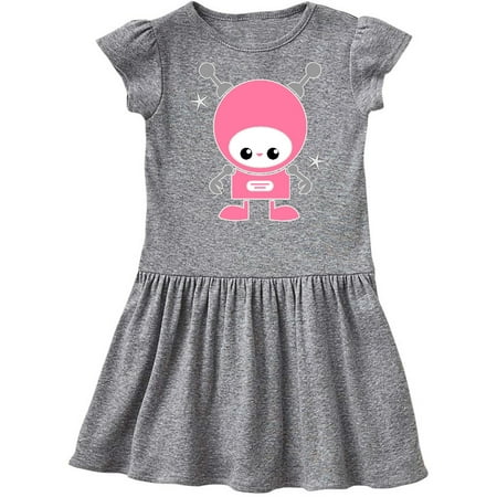 Inktastic Space Robot Girl Astronaut Gift Toddler Girl Dress