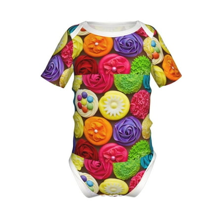 Gaeub Brightly Colored Cupcakes Print Infant Climbing Onesie Toddler Outfit Newborn Baby Bodysuit Baby Boy Girl Clothes -18 Months
Gaeub Brightly Colored Cupcakes Print Infant Climbing Onesie Toddler Outfit Newborn Baby Bodysuit Baby Boy Girl Clothes -18 Months