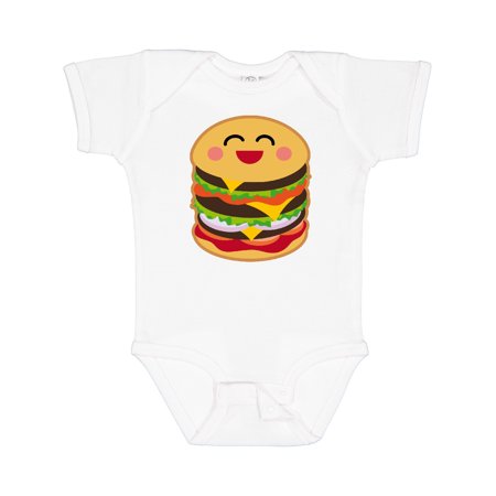 Inktastic Hamburger Kawaii Gift Baby Boy or Baby Girl Bodysuit