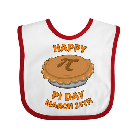 Inktastic Happy Pi Day Gift Baby Boy or Baby Girl Bib