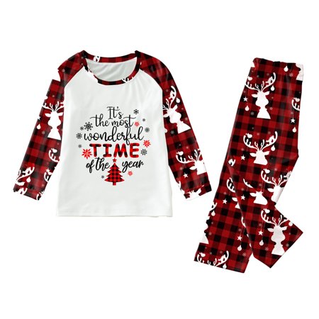 TAIAOJING Parent Child Matching Family Pajamas Set Christmas Pajamas Cute Letter Print Long Sleeve T Shirt And Pants Homewear Loose Soft Comfortable Kids Style
TAIAOJING Parent Child Matching Family Pajamas Set Christmas Pajamas Cute Letter Print Long Sleeve T Shirt And Pants Homewear Loose Soft Comfortable Kids Style