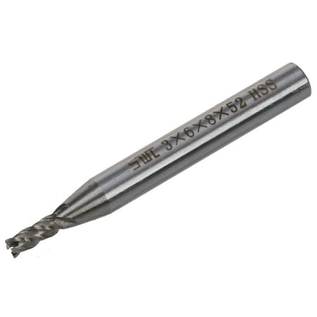 HSS 4 Flute 3mm x 6mm End Mills