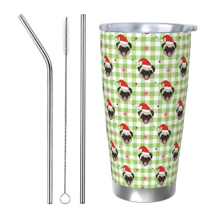 Zeuib Christmas Hat French Bulldog Printed 20oz Stainless Steel Insulated Car Cup Stainless Steel Thermal Cup Vacuum Insulated Leak-proof Travel Mug Cup-Straw Three-piece Set
Zeuib Christmas Hat French Bulldog Printed 20oz Stainless Steel Insulated Car Cup Stainless Steel Thermal Cup Vacuum Insulated Leak-proof Travel Mug Cup-Straw Three-piece Set