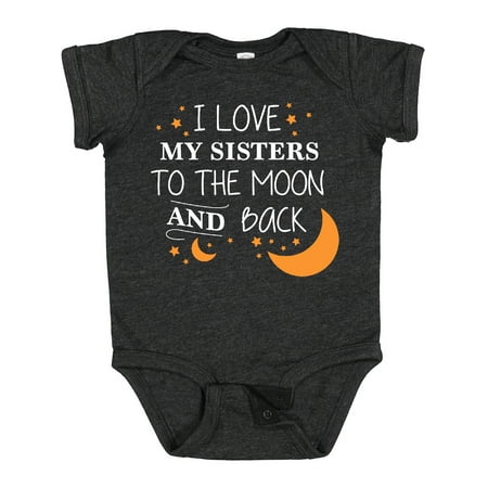 Inktastic I Love My Sisters to the Moon and Back Gift Baby Boy or Baby Girl Bodysuit
Inktastic I Love My Sisters to the Moon and Back Gift Baby Boy or Baby Girl Bodysuit