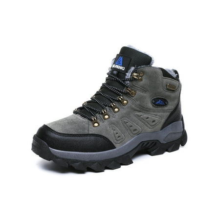 Audeban Mens Womens Outdoor Hiking Boots Women s Winter Warm Snow Boots Non Slip and Keep Warm
