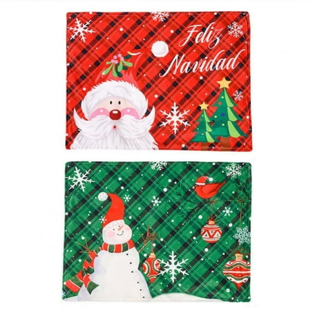 2pcs Christmas Placemat Heat-resistant Tableware Mat Christmas Printed Table Mat Christmas Winter Holiday Kitchen Dining Table Decor
2pcs Christmas Placemat Heat-resistant Tableware Mat Christmas Printed Table Mat Christmas Winter Holiday Kitchen Dining Table Decor