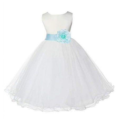 Ekidsbridal Ivory Tulle Rattail Edge Flower Girl Dress for Toddlers Birthday Party Formal Elegant Gown Ballroom Dance Recital 829S 6
Ekidsbridal Ivory Tulle Rattail Edge Flower Girl Dress for Toddlers Birthday Party Formal Elegant Gown Ballroom Dance Recital 829S 6