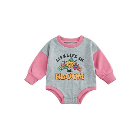 LWXQWDS Infant Newborn Baby Girls Spring Autumn Jumpsuit Letter Flower Print Long Sleeve Romper Bodysuit Clothes Gray 12-18 Months
LWXQWDS Infant Newborn Baby Girls Spring Autumn Jumpsuit Letter Flower Print Long Sleeve Romper Bodysuit Clothes Gray 12-18 Months