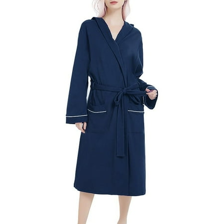 STEADY Women Summer Solid Color Cotton Pajamas Nightgown Lingerie Bathrobe With Belt
STEADY Women Summer Solid Color Cotton Pajamas Nightgown Lingerie Bathrobe With Belt