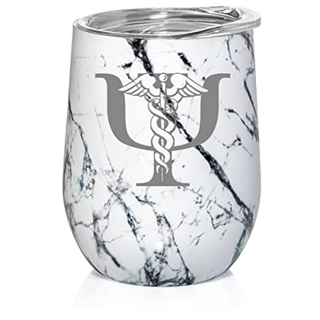 12 oz Double Wall Vacuum Insulated Stainless Steel Stemless Wine Tumbler Glass Coffee Travel Mug With Psychiatrist Psychiatry (Black White Marble)
12 oz Double Wall Vacuum Insulated Stainless Steel Stemless Wine Tumbler Glass Coffee Travel Mug With Psychiatrist Psychiatry (Black White Marble)