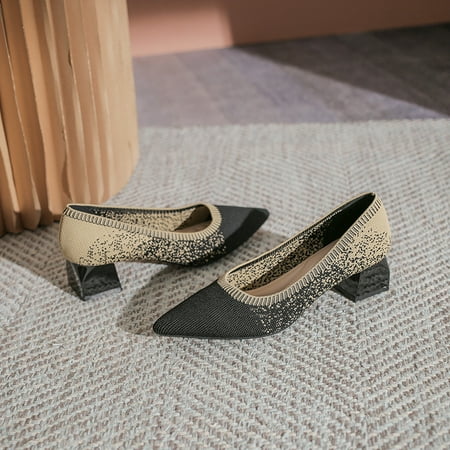 Women‘s Knit Pointed Toe Pumps Shallow Mouth Chunky Heel Office Shoes Women‘s Footwear
Women‘s Knit Pointed Toe Pumps Shallow Mouth Chunky Heel Office Shoes Women‘s Footwear