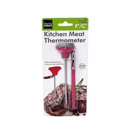 Kole Imports GE820-8 Kitchen Meat Thermometer with Handle Extension & Cover with Pocket Clip - Pack of 8
Kole Imports GE820-8 Kitchen Meat Thermometer with Handle Extension & Cover with Pocket Clip - Pack of 8