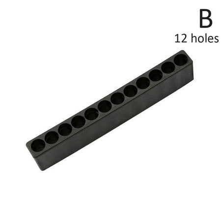 1PCS Drill Bit Holder 1/4 Black 12 Holes Hex Shank Bit Screwdriver Storage 2020 S7T5
1PCS Drill Bit Holder 1/4 Black 12 Holes Hex Shank Bit Screwdriver Storage 2020 S7T5