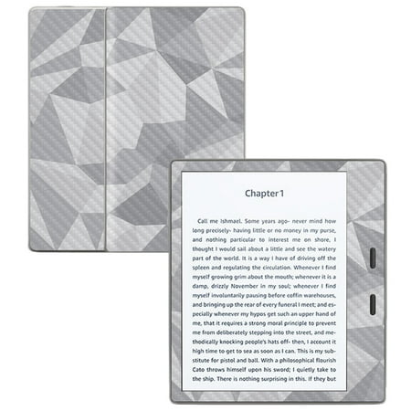 Carbon Fiber Skin for Amazon Kindle Oasis 7" (9th Gen) Gray Polygon