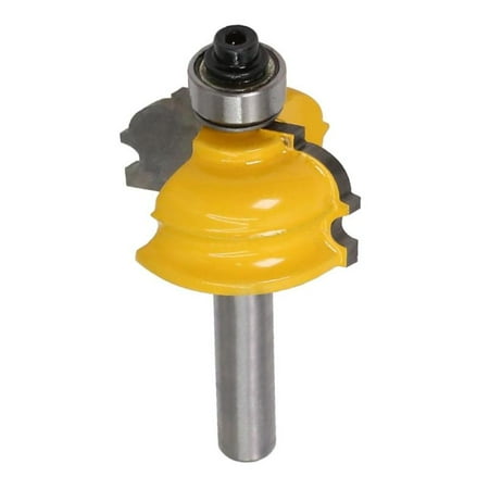 8mm Shank Flute Molding Router Bit Woodworking Milling Cutter Tools Yellow