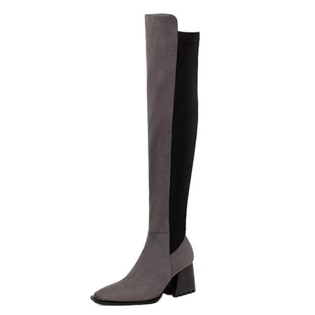 Mackneog Women Knee High Boots Autumn And Winter Color Blocking Comfortable Square Toe Thick Heel Square Heel Gift on Clearance
Mackneog Women Knee High Boots Autumn And Winter Color Blocking Comfortable Square Toe Thick Heel Square Heel Gift on Clearance