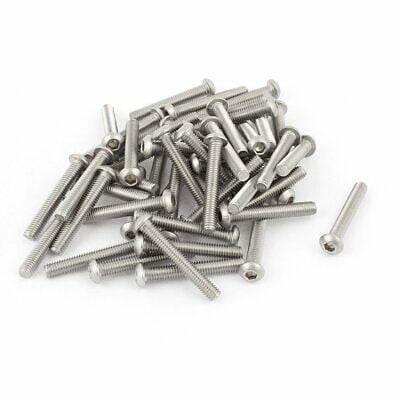 M6 - 1.00mm - 45mm Metric socket button head Stainless steel 18-8 A-2 25 pcs
