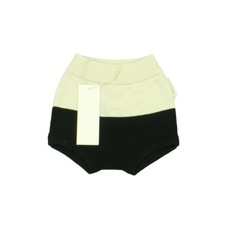 Pre-owned Tiny Cottons Girls Ivory | Black Shorts size: 3-6 Months