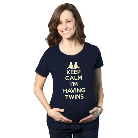 Maternity Keep Calm I m Having Twins T Shirt Cute Funny Pregnancy Announcement Tee (Navy) - XXL
Maternity Keep Calm I m Having Twins T Shirt Cute Funny Pregnancy Announcement Tee (Navy) - XXL