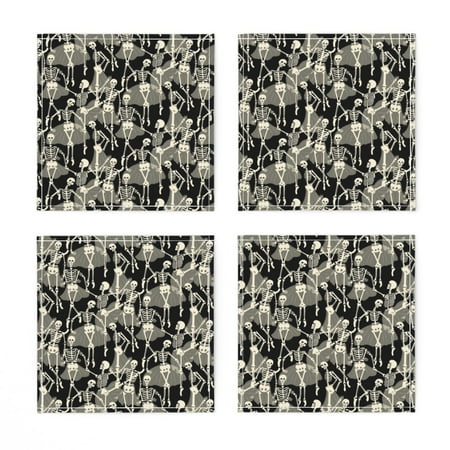 Linen Cotton Canvas Cocktail Napkins (Set of 4) - Skeletons Dance Vintage Halloween Bones Dancing Tutu Print Cloth Cocktail Napkins by Spoonflower
Linen Cotton Canvas Cocktail Napkins (Set of 4) - Skeletons Dance Vintage Halloween Bones Dancing Tutu Print Cloth Cocktail Napkins by Spoonflower