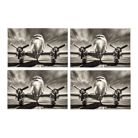 MKHERT Cool Vintage Airplane Placemats Table Mats for Dining Room Kitchen Table Decoration 12x18 inch Set of 4
MKHERT Cool Vintage Airplane Placemats Table Mats for Dining Room Kitchen Table Decoration 12x18 inch Set of 4