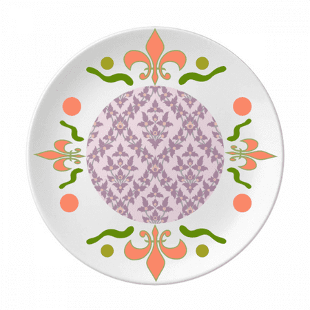 

Lilac Colour Decorative Classic Flowers Flower Ceramics Plate Tableware Dinner Dish
