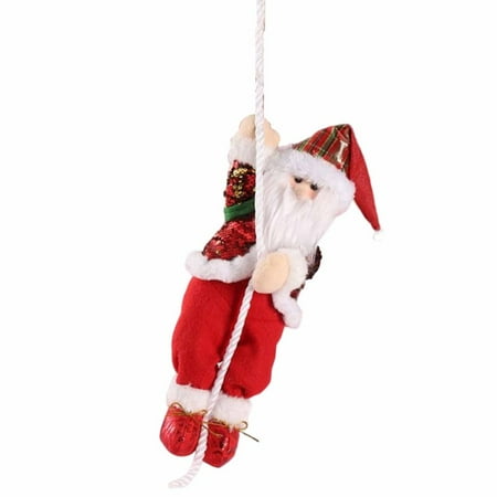 Rope Climbing Santa Claus Christmas Tree Decor Pendant Durable Creative Decorative Plush Toy for Home Inside Fireplace Decoration Small Old Man
Rope Climbing Santa Claus Christmas Tree Decor Pendant Durable Creative Decorative Plush Toy for Home Inside Fireplace Decoration Small Old Man