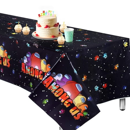Among US Tablecloth Extra-Large 52”x90” Disposable Video US Table Cover Ideal for Birthday Party Supplies Decoration
Among US Tablecloth Extra-Large 52”x90” Disposable Video US Table Cover Ideal for Birthday Party Supplies Decoration