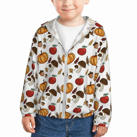 Gaeub Maple leaf nut Mushroom Print Athletic Sun Protection Hoodie for Kids Long Sleeve Outdoor UV Shirt Running Fishing Top for Boys Girls-18 Months
Gaeub Maple leaf nut Mushroom Print Athletic Sun Protection Hoodie for Kids Long Sleeve Outdoor UV Shirt Running Fishing Top for Boys Girls-18 Months