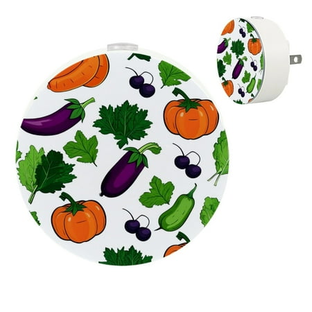Cartoon Vegetable Pumpkin Automatic night lights plug into wall Dusk to Dawn Sensor Nightlights for Kids & Adults for Bathroom Hallway
Cartoon Vegetable Pumpkin Automatic night lights plug into wall Dusk to Dawn Sensor Nightlights for Kids & Adults for Bathroom Hallway