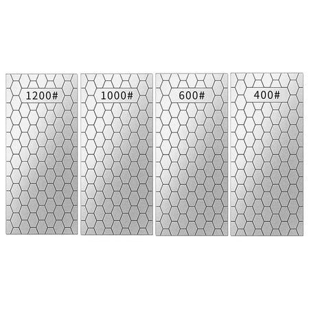 Diamond Sharpening Stone 400/600/1000/1200 Grit Honeycomb Surface Trend Diamond Stones Set for Kitchen Blunt
Diamond Sharpening Stone 400/600/1000/1200 Grit Honeycomb Surface Trend Diamond Stones Set for Kitchen Blunt