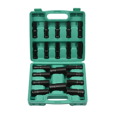 Tickas 12Inch Drive Hex Impact Socket Set 20-Piece Deep Socket Metric Sizes 8-32mm CR-V Material with Storage Box
Tickas 12Inch Drive Hex Impact Socket Set 20-Piece Deep Socket Metric Sizes 8-32mm CR-V Material with Storage Box