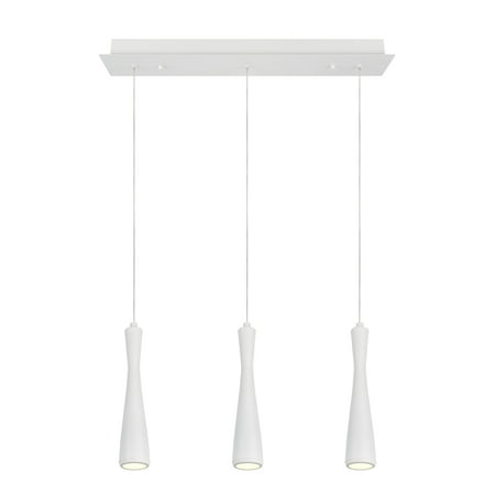 Aspen Creative 61061-2 Adjustable LED Three-Light Hanging Pendant Ceiling Light Contemporary Design in White Finish Metal Shade 22 7/8 Wide
Aspen Creative 61061-2 Adjustable LED Three-Light Hanging Pendant Ceiling Light Contemporary Design in White Finish Metal Shade 22 7/8 Wide