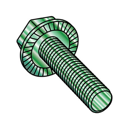8-32X1/2 Serrated Hex Flanged Washer Full Thread Screw Case Hard Zinc Green & (Pack Qty 8 000) BC-0808MWWG
8-32X1/2 Serrated Hex Flanged Washer Full Thread Screw Case Hard Zinc Green & (Pack Qty 8 000) BC-0808MWWG