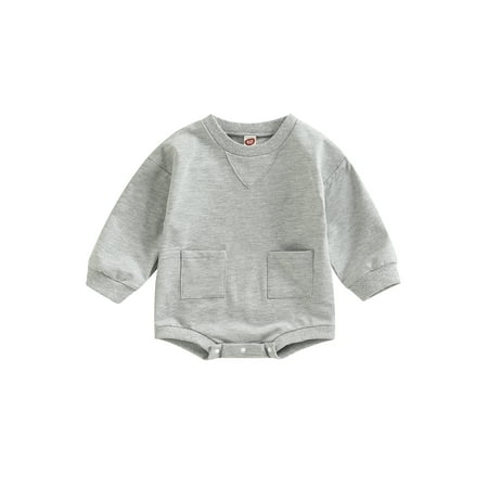Frobukio Newborn Baby Boys Girls Rompers Letter Print Casual Round Neck Long Sleeve Jumpsuit Bodysuit Grey 6-12 Months
Frobukio Newborn Baby Boys Girls Rompers Letter Print Casual Round Neck Long Sleeve Jumpsuit Bodysuit Grey 6-12 Months