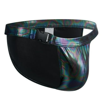 Knosfe Men s Sexy Metal Texture Imitation Leather Underwear Athletic Supporter Thong XL
Knosfe Men s Sexy Metal Texture Imitation Leather Underwear Athletic Supporter Thong XL