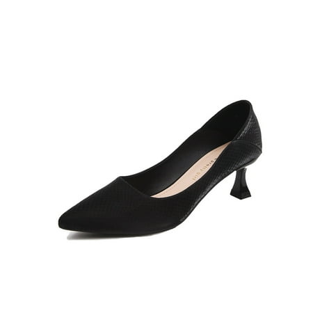 Crocowalk Womens Pumps Slip On Heeled Pump Kitten Stiletto Heels Women Dress Shoes Wedding Fashion Pointy Toe Work Shoe Black 4.5
Crocowalk Womens Pumps Slip On Heeled Pump Kitten Stiletto Heels Women Dress Shoes Wedding Fashion Pointy Toe Work Shoe Black 4.5
