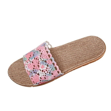 Slippers For Fashion Ladies Women Breathable Bohemia Beach Slip On Shoes Flats Casual Sandals PU Pink slipper for Women
Slippers For Fashion Ladies Women Breathable Bohemia Beach Slip On Shoes Flats Casual Sandals PU Pink slipper for Women