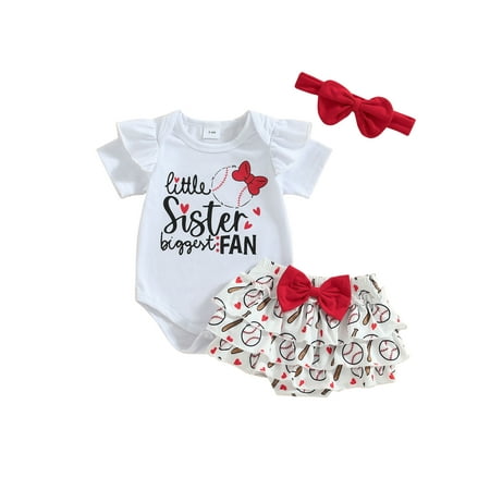 Newborn Baby Girl Shorts Set Baseball Printed Bodysuit Shorts Headband Infant Summer Outfits
Newborn Baby Girl Shorts Set Baseball Printed Bodysuit Shorts Headband Infant Summer Outfits