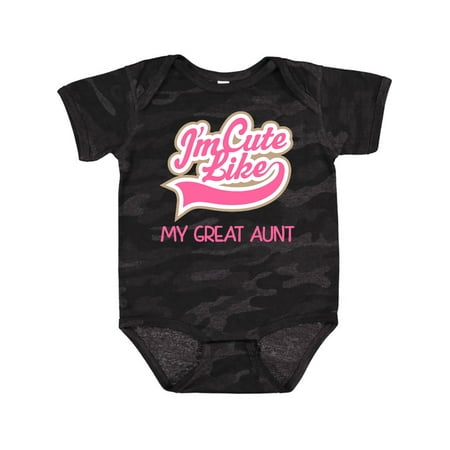 Inktastic Cute Like My Great Aunt Gift Baby Girl Bodysuit 
Inktastic Cute Like My Great Aunt Gift Baby Girl Bodysuit