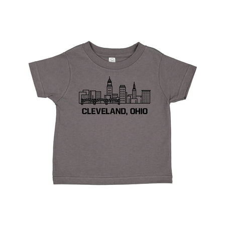 Inktastic Cleveland Ohio Skyline Gift Toddler Boy or Toddler Girl T-Shirt
