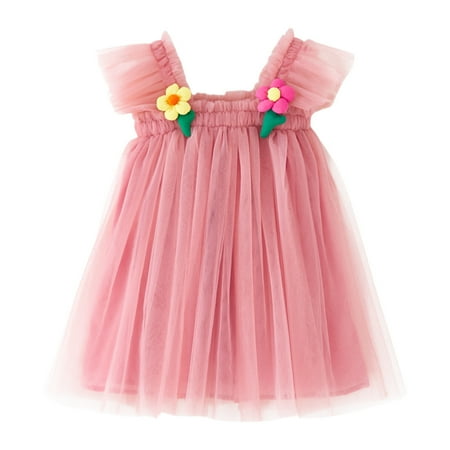 KTMKH Girls Short Sleeve Dress Casual Toddler Girls Fly Sleeve Tulle Holiday Party Dance Party Clothes Floral Dresses 3-4 Years
KTMKH Girls Short Sleeve Dress Casual Toddler Girls Fly Sleeve Tulle Holiday Party Dance Party Clothes Floral Dresses 3-4 Years